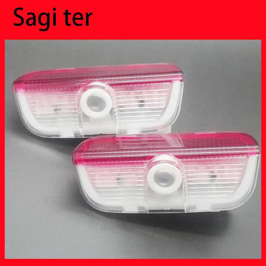 

car Door Light Logo Sagiter 3d ghost shadow lamp Led Logo Door Light Projector no drill plug and play free shipping