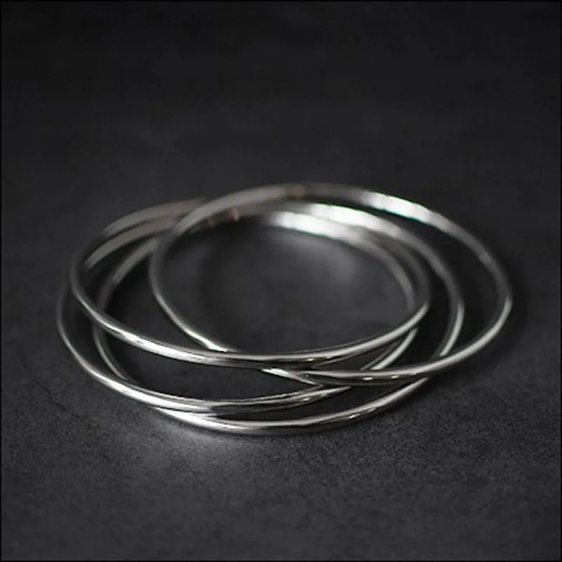 

Deluxe 4.5" Linking Rings Magic Tricks Funny Close Up Magic Funny Illusions Gimmick Props Easy To Do For Professional Magicians