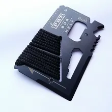 50 шт./лот EDC размер кредитной карты Многофункциональные инструменты с Para-cord SOS Открытый Кемпинг выживания Аварийный Нож карманный