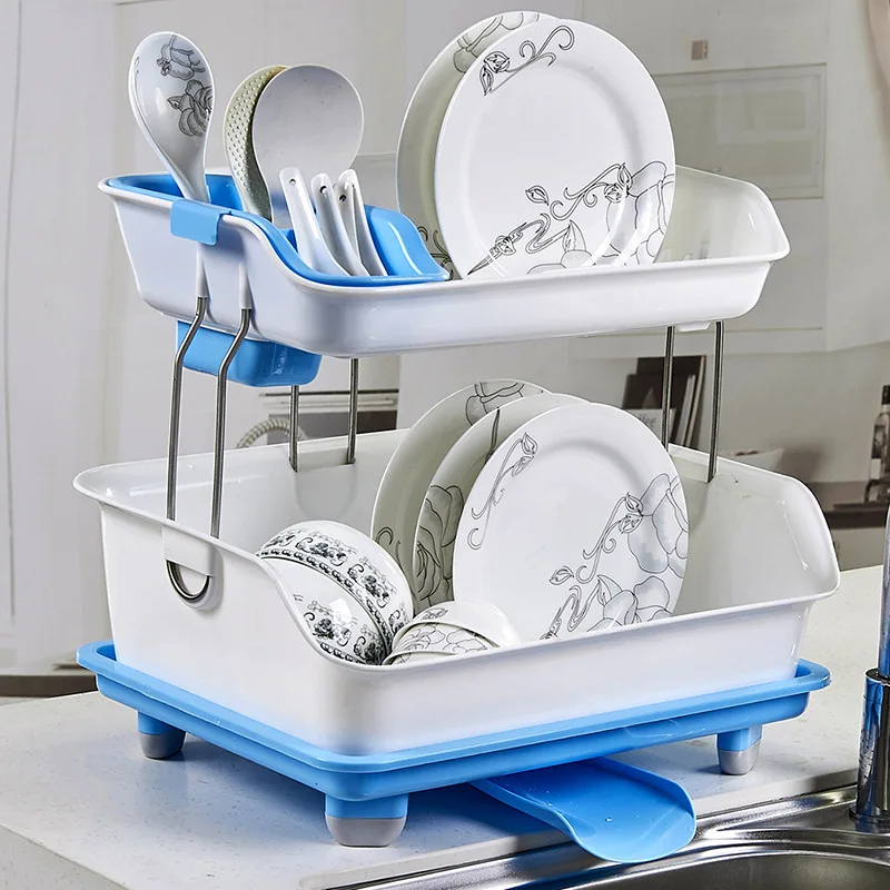 Multifunctional Dish Drainer Racks Holders Kitchen Utensils Dishes Chopsticks Storage Organizer Dish Shelf Kitchen Accessories