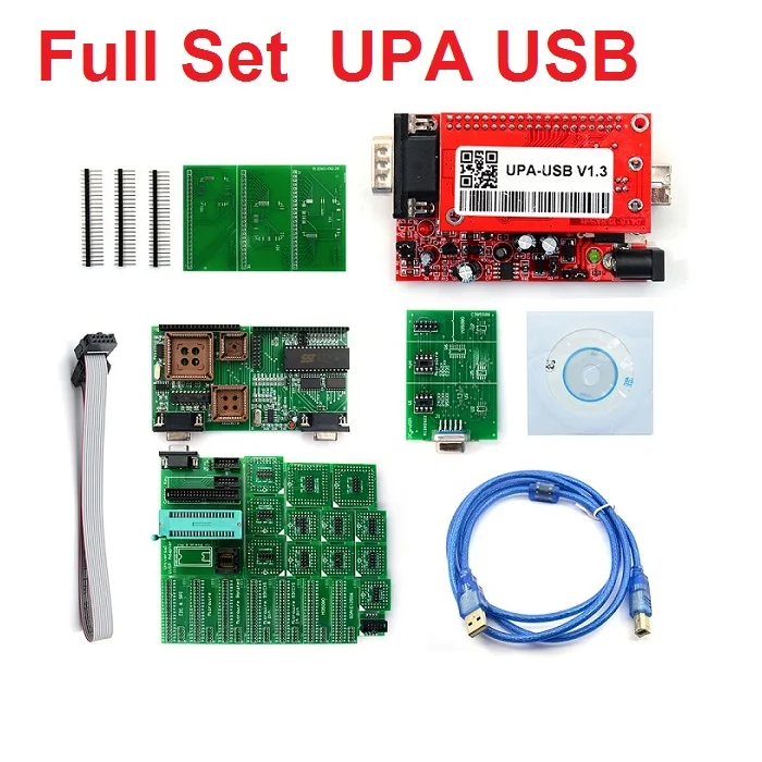 UPA USB программатор V1.3 для версии основной блок для продажи UPA USB адаптер ECU чип тюнинга UPA-USB UPA USB 1,3 лучшее качество - Цвет: FULL SET