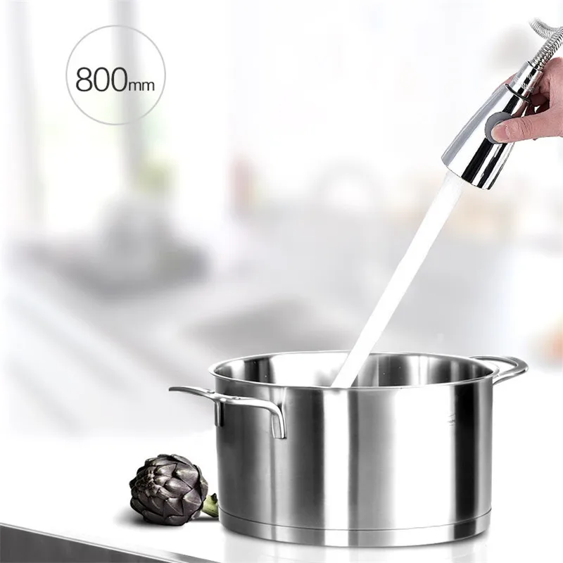 Серебряный/черный кухонный кран для раковины с одной ручкой, кран для кухни с поворотом на 360 градусов, смеситель для воды