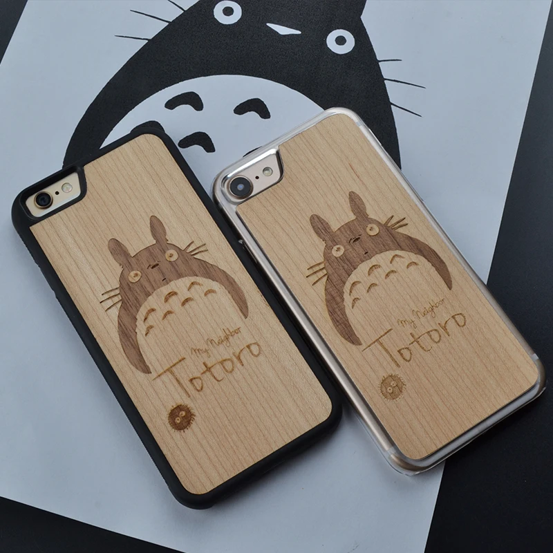 Чехол для телефона My neighter Totoro Iphone 6 s 7 8 plus X милый деревянный чехол Huawei P10 Plus|case for
