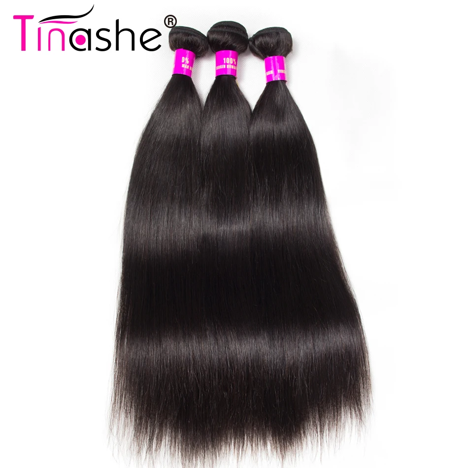 

Tinashe Hair Peruvian Hair Bundles 100% Remy Human Hair Weaves 3 Bundles Deal Natural Color Straight Hair Bundles
