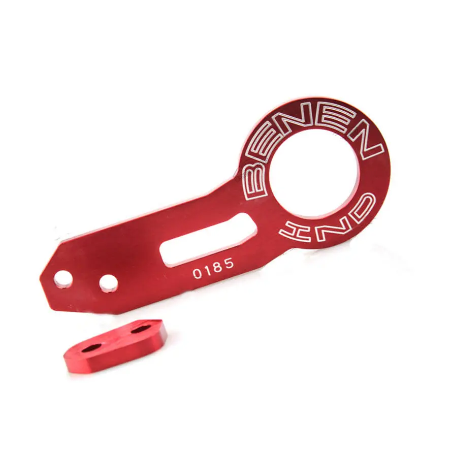 BBQ @ FUKA 1X العالمي سيارة الأحمر بأكسيد السحب الخلفي هوك البليت الألومنيوم سحب كيت ل JDM سباق السيارات المحمولة تصفيف اكسسوارات