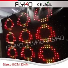 Высококачественный сворачивающийся светодиодный дисплей движущийся СВЕТОДИОДНЫЙ занавес ткань с sd-картой