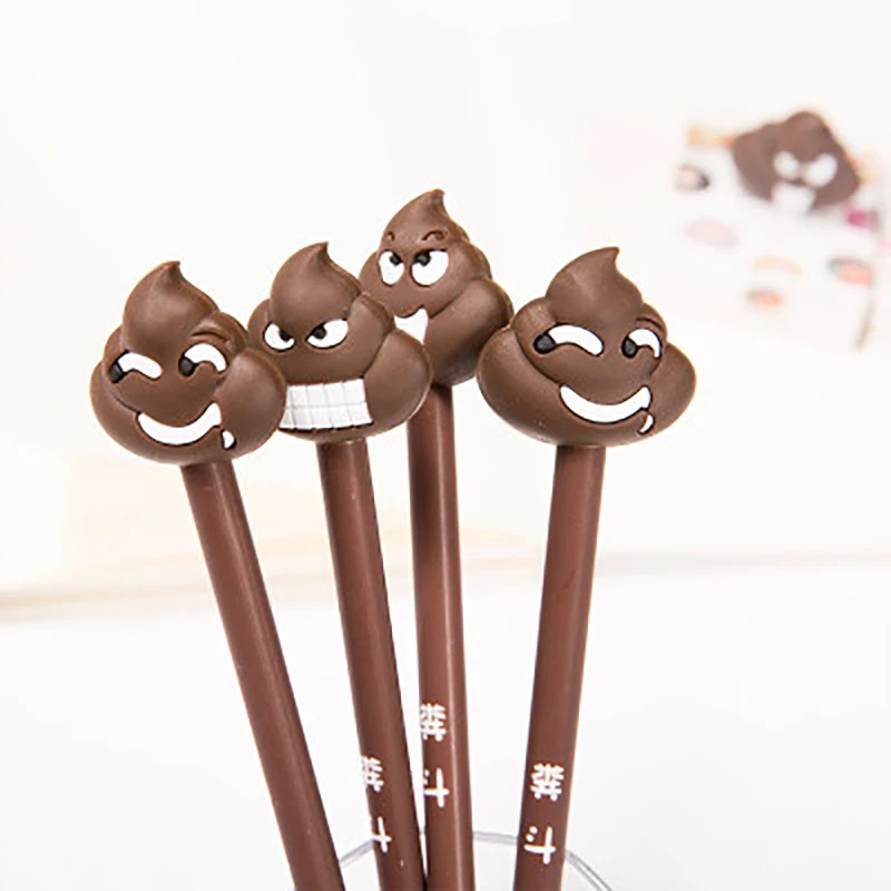 

Kawaii Cartoon Creative Struggle Face Expression 0.5mm Plastic Gel Pen Ink Pen Stationery Pens School Office Supplies gift