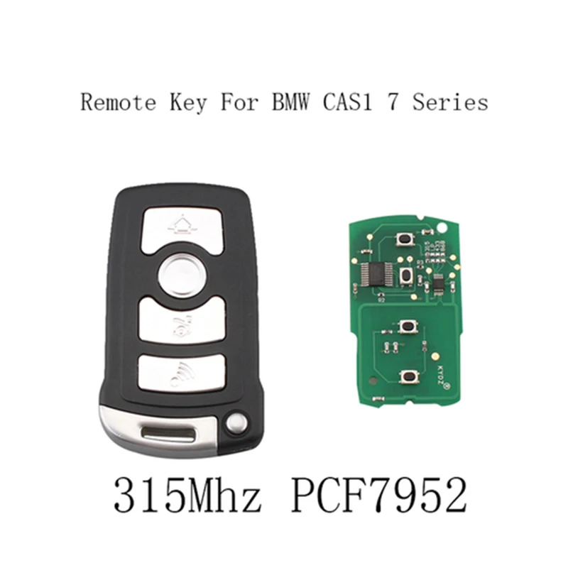 

315MHz Smart Remote Key Fob PCF7952 chip CAS1 System 4 Buttons Car Key for BMW 7 Series E65 E66 E38 E39 Original car key