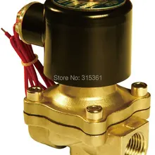5 шт./лот 110vac 2 Вт 1/" Вода электромагнитный Клапан NC латунь сплава электромагнитный Клапан