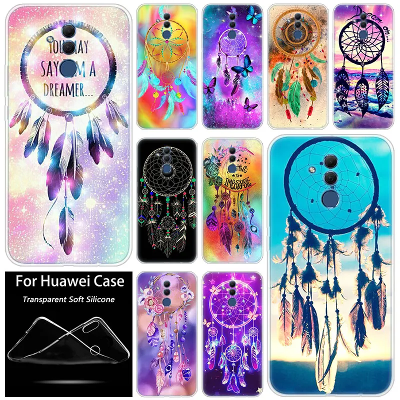 

Hot Dream Catcher Fashion Soft Silicone Case for Huawei Mate 10 20 Lite Pro Y7 Y9 Prime 2019 Y5 2019 Y6 Prime 2018 Y5 2017 Cover