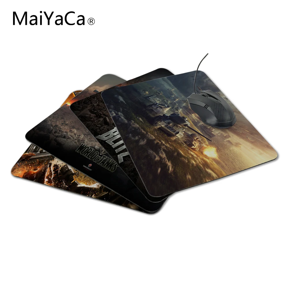 Новинка Противоскользящий коврик для мыши MaiYaCa из поликарбоната World of Tanks