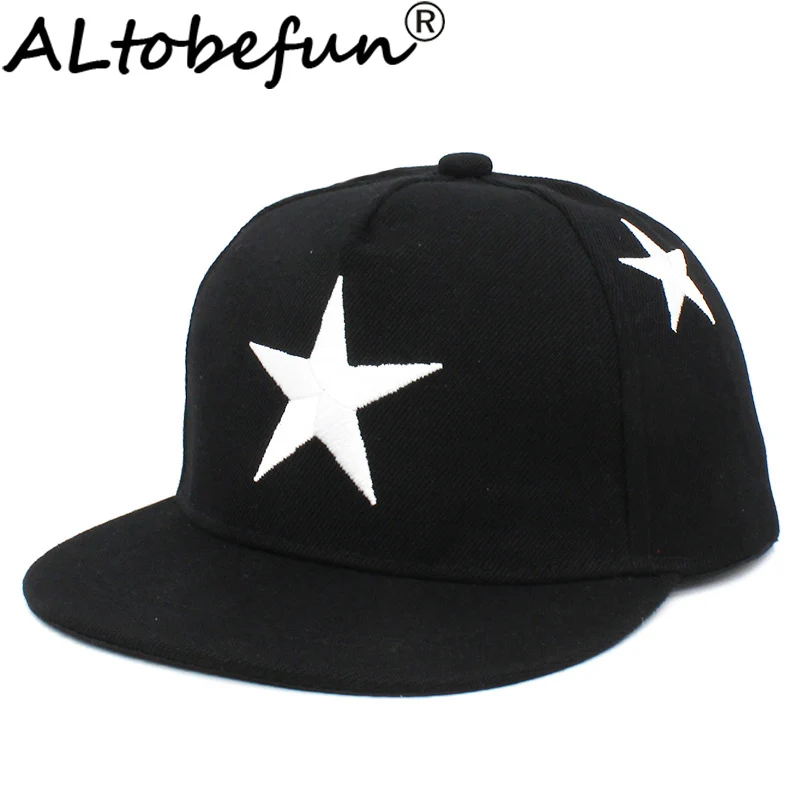 ALTOBEFUN 여름 소년 야구 모자 어린이 태양 음영 3-8 세 어린이 별 스냅 백 모자 조정 가능한 소녀 힙합 모자 CC907