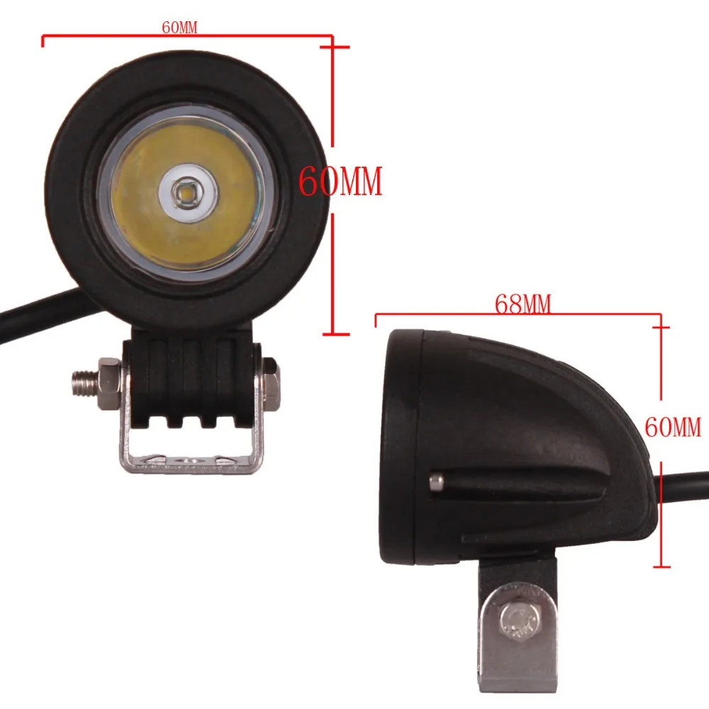 10W LED Work Light 12V 24V 2Inch Mini Car Auto Truck ATV Motorcycle 4X4 4WD Tractor Bicycle Indicator Fog Lamp Driving Headlight