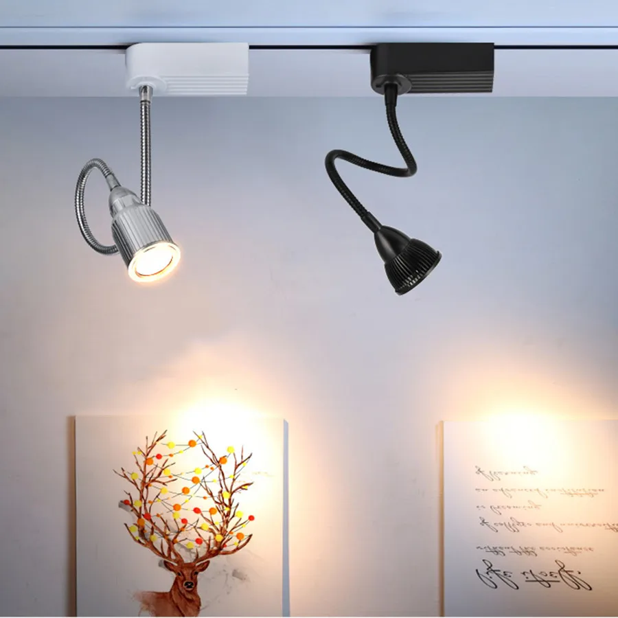 

Thrisdar 2PCS 5W 7W LED Track Light 360 Degree Rotation Flexible LED Spotlight Clothing Store Bar Commercial LED Spotlight