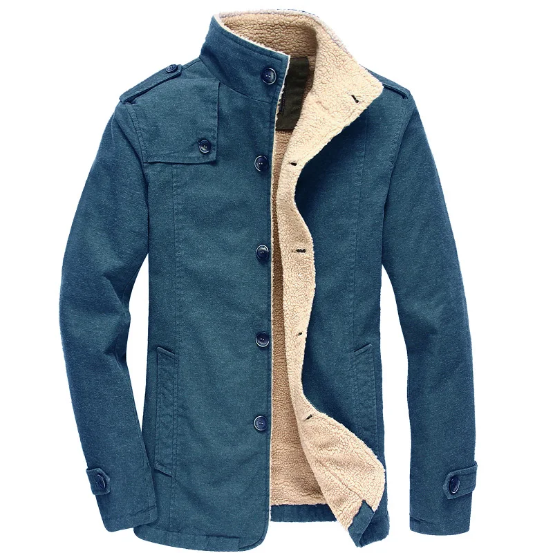 Зимняя теплая куртка-бомбер мужская длинная парка повседневное флисовое пальто Мужская куртка милитари куртка-пилот пальто размера плюс 5XL 6XL