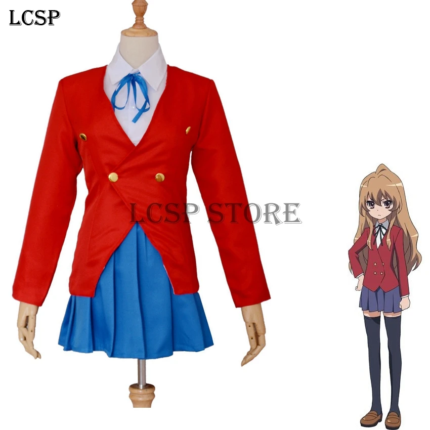 LCSP TIGER DRAGON! Aisaka Taiga Косплей Костюм японский аниме Toradora! Школьная форма для взрослых