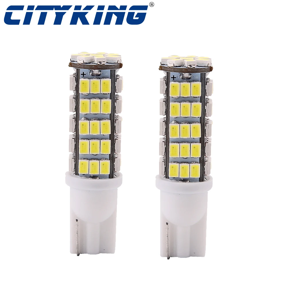50pcs High quality W5W led 194 927 161 t10 68smd 1206 LED t10 68 led