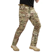 Водонепроницаемые брюки для туризма клетчатые камуфляжные брюки мужские уличные тактические брюки Мульти Карманы охотничьи брюки плюс размер брюки для кемпинга