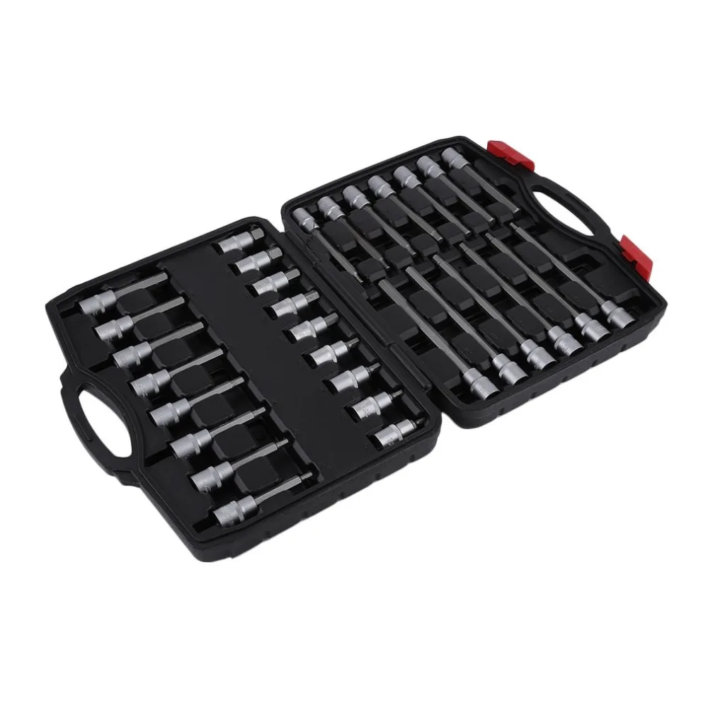 

(Ship From DE)30pcs Multifunctional 1/2 Inch Socket Set Hexagon Socket Nut For Allen Head Screws Auto Cars Repairing Tool Kit