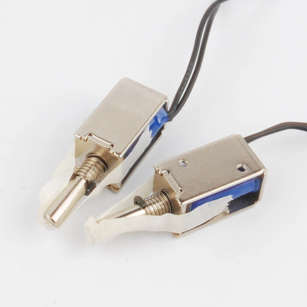 

5pcs 5V DC Micro Electromagnet Mini Solenoid Valve Spring Reset For Cabinet lock Special Frame Trip 5mm Pull 40g