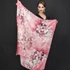 DANKEYISI 110*110cm 100% Silk Big Square Silk Scarves Fashion Floral Printed Shawl Sale Women Genuine Natural Silk Scarf Shawl ► Photo 2/6