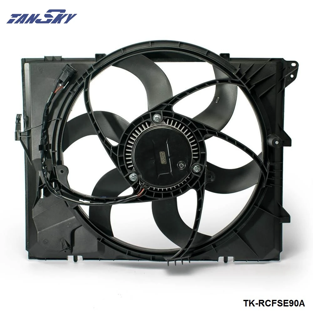 TANSKY - Radiator Or Condenser Cooling Fan Assembly Fits For BMW Models 17117590699 , 17427523259 TK-RCFSE90A