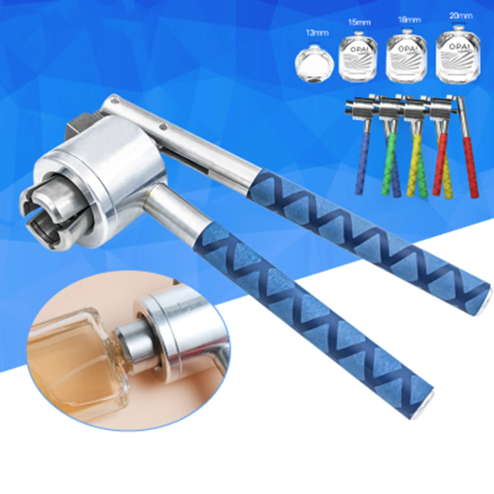 

Stainless Steel Manual perfume bottle spray Vial Crimper Hand sealing machine, Crimper seals, capping tool 13mm 15mm 18mm 20mm