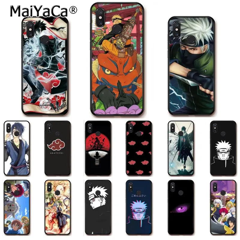 

MaiYaCa Cool Japan Anime Naruto Phone Case for Xiaomi Redm4X 6A Redmi Go Redmi5 5Plus Note4 Note5 7 mi A1 A2Lite