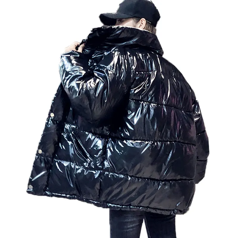 Oversize-яркая куртка пальто Для женщин зимние Теплый пуховик хлопковая стеганая куртка короткие парки Утепленные зимние пальто Для женщин уличная 714