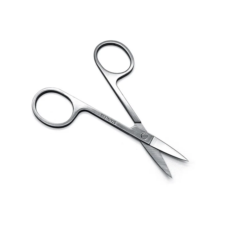 

Channy Eyebrow Scissor Eyebrow Trimmer Eyebrow Eyelashes Nose Hair Scissor Stainless Steel Manicure Scissors Cutter Nail Makeup