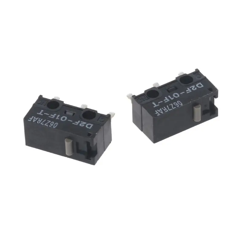 2 piezas ratón OMRON Original Micro interruptor D2F-01F-T punto gris para Logitech RAZER 10166