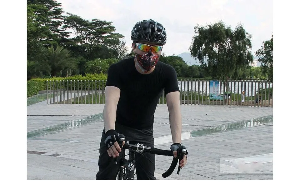 XINTOWN против загрязнений Ciclismo Велоспорт полумаски велосипед с фильтром неопрена активированный уголь сетка ткань