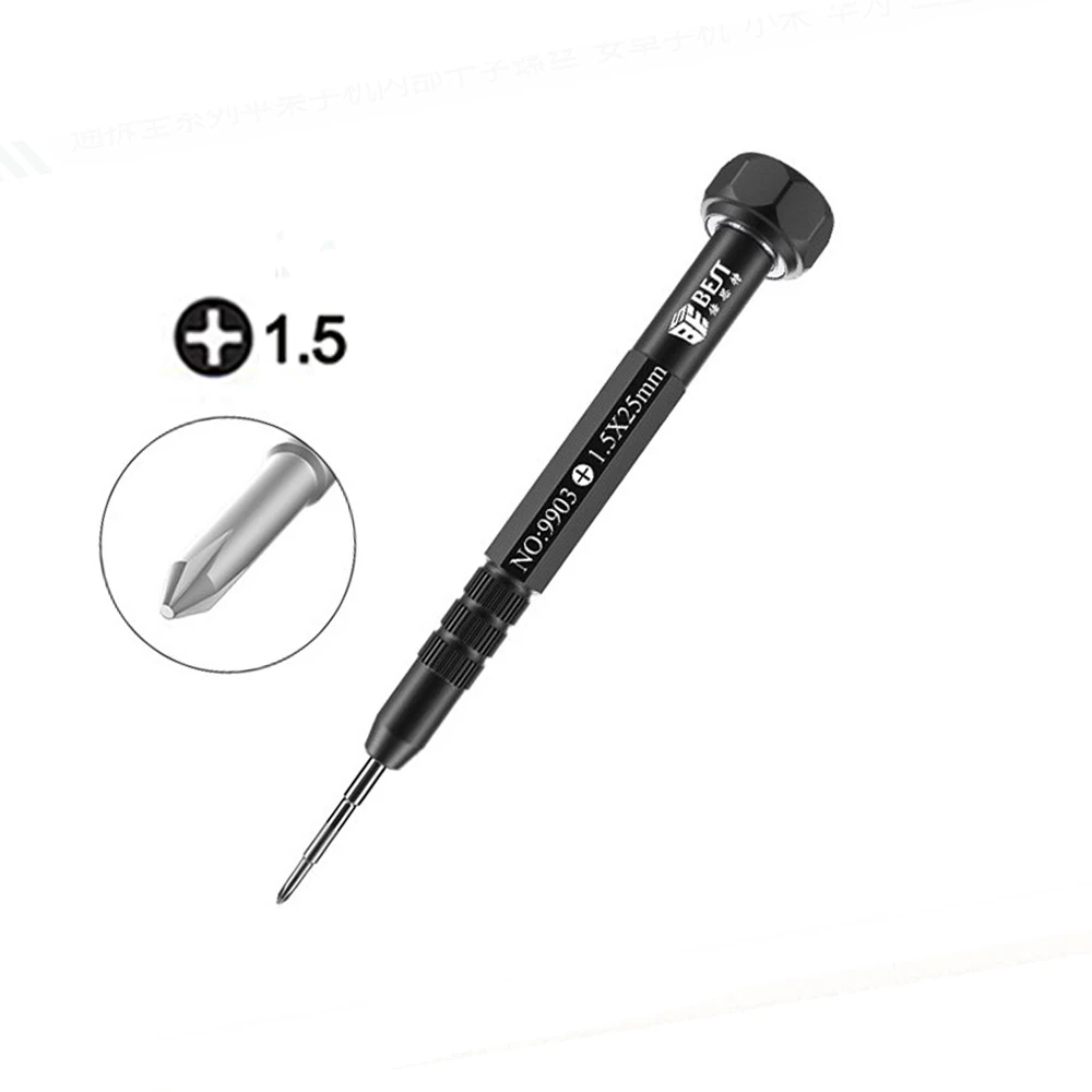 Прецизионная отвертка P2 0,8 Pentalobe Y 0,6 Tri Wing 1,5 Phillips 2,5 Крестовая головка для iPhone samsung xiaomi Huwei ремонтный инструмент - Цвет: 1.5 Phiilips