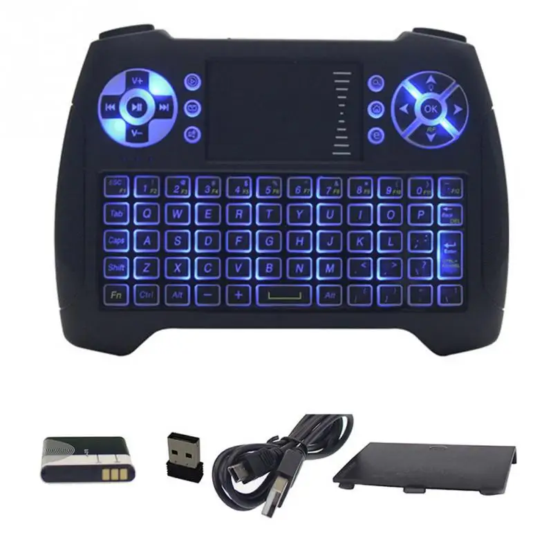 T16 Backlit Mini Gaming Keyboard 2.4GHz Air mouse For Android TV Box PC PS3 HTPCin Keyboards
