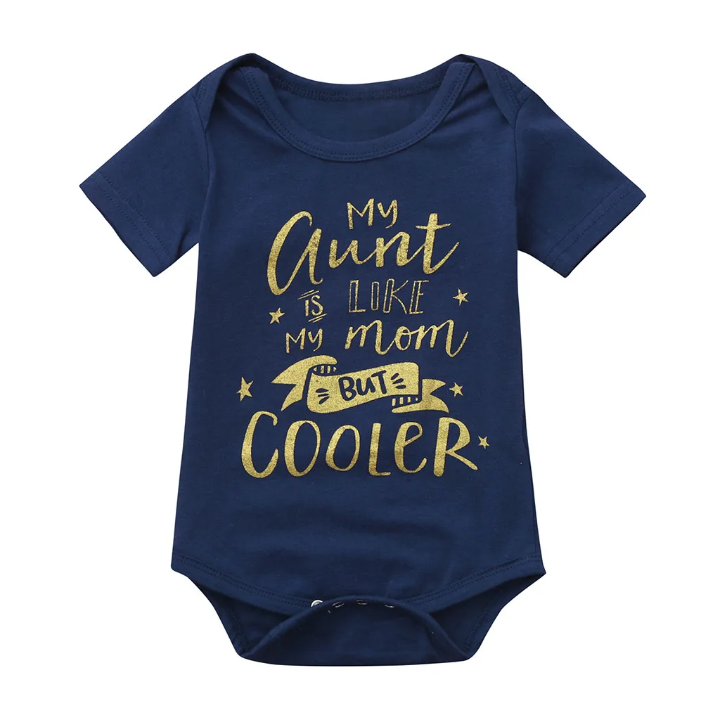 

Hot sale clothes Kids Clothes O-neck Short Sleeve Newborn Infant Baby Girl Boy Letter Clothes Outfits newborn baby clothes