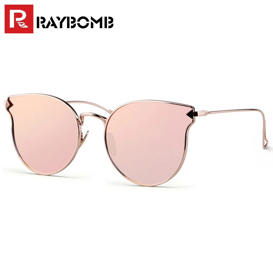 Сплит Металлический Каркас солнечные очки женщин известный бренд дизайнер розовый роскошные женские солнцезащитные очки старинные