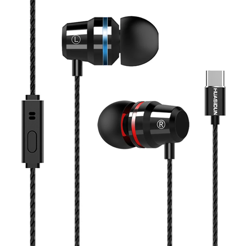 

GIAUSA G82 Type-C Wired Phone Earphone HIFI Stereo Bass MIC Headset Fashion Earbus For Huawei Samsung Xiaomi Phone