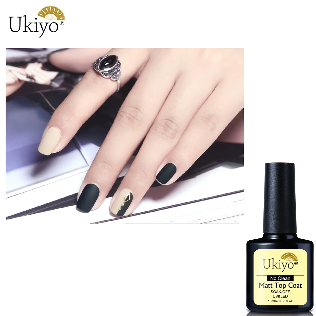 

Ukiyo 10ML No Clean Matte Top Coat Primer UV Gel Polish Semi-permanent Hybrid Varnish Lucky Gellak Shilak Varnish Gelpolish