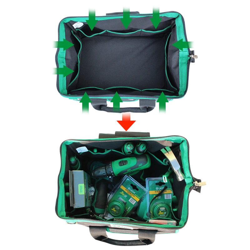 1 шт. LAOA 600D сумка для инструментов электрик большой емкости набор инструментов для ремонта водонепроницаемые сумки для хранения инструментов для электриков