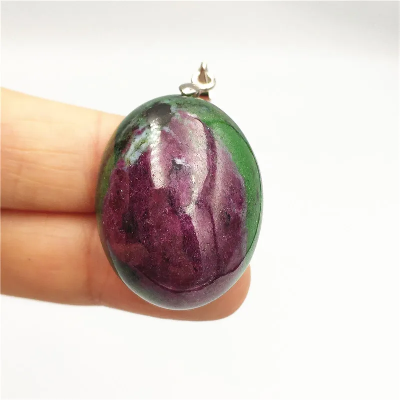 

Natural Ruby Zoisite Pendant Water Drop Clear Stone 30x23x13mm Women Men Crystal Lucky Anniversary Gift Necklace Pendant AAAAA