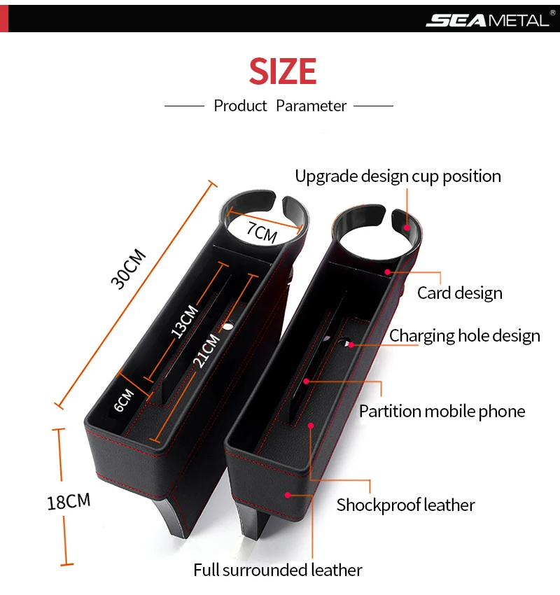 Автомобильный органайзер для сидения щелевая коробка для хранения Авто портативный многофункциональный кожаный ящик универсальный авто в интерьере аксессуары продукты