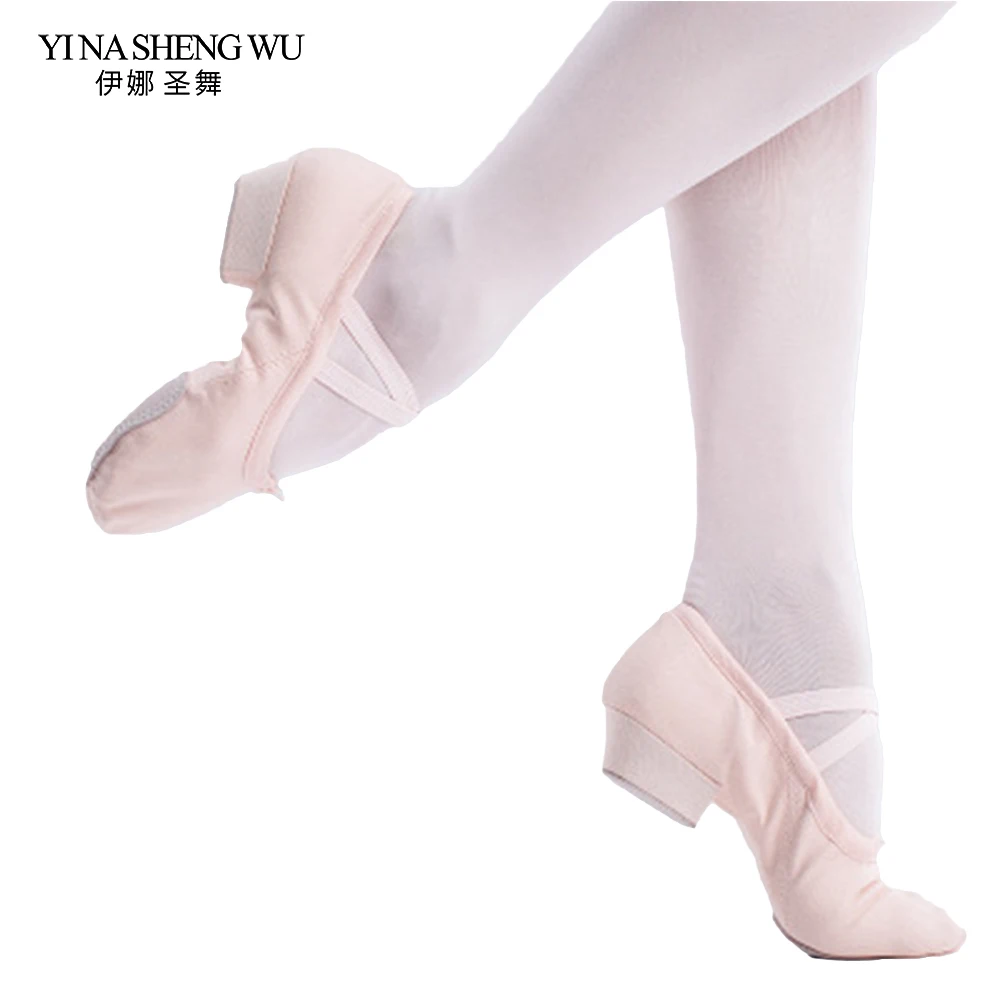 Ballet Dance Shoes Women Practice Performance Shoes Latin Salsa Dance Shoes Adult High-heeled Soft Bottom Dance Shoes 3 Colors