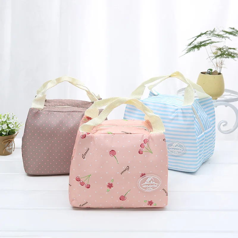New Portable Lunch Bag Thermal Insulated Picnic Bag (25)