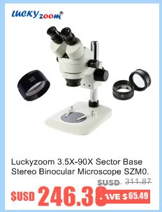 Luckyzoom 7X-45X Simul-Focal Тринокулярный Стерео непрерывный зум микроскоп A1 Microscopio Arm B1 прямоугольная подставка