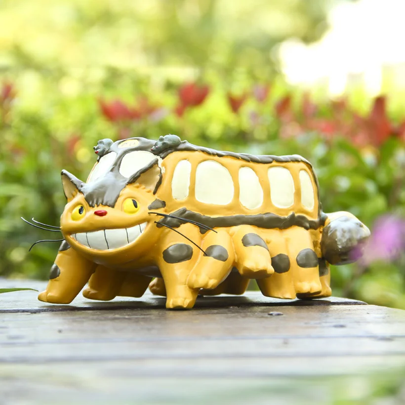 

Mini Kawaii Cartoon Smile Striped Wild Cat Flower Pot Planter Succulents Bus 21cmX10.5cm Flower Pot 2019 Drop Shipping