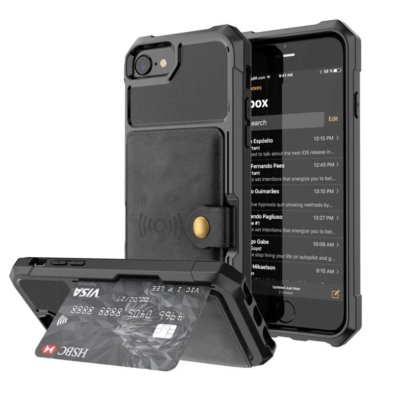 Чехол-бумажник Tikitaka из искусственной кожи для iPhone11Pro Max 11 X XR XS Max 11Pro 8 Plus, деловой откидной Чехол с пряжкой для iPhone7 7Plus 6 6s Plus X10 Funda