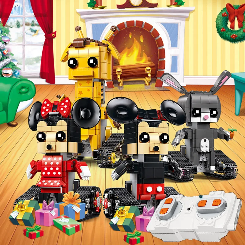 

Disneied Brickheadz Geoffrey long dee judy rabbit mimi mouse jerry mouse Building Block Bricks Toys compatible with Legoed