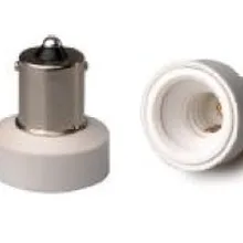 Spl-093-l4) 50 шт./лот BA15S к E12 адаптер огнезащитных PBT E11~ Ba15s держатель лампы адаптер cfl лампочки