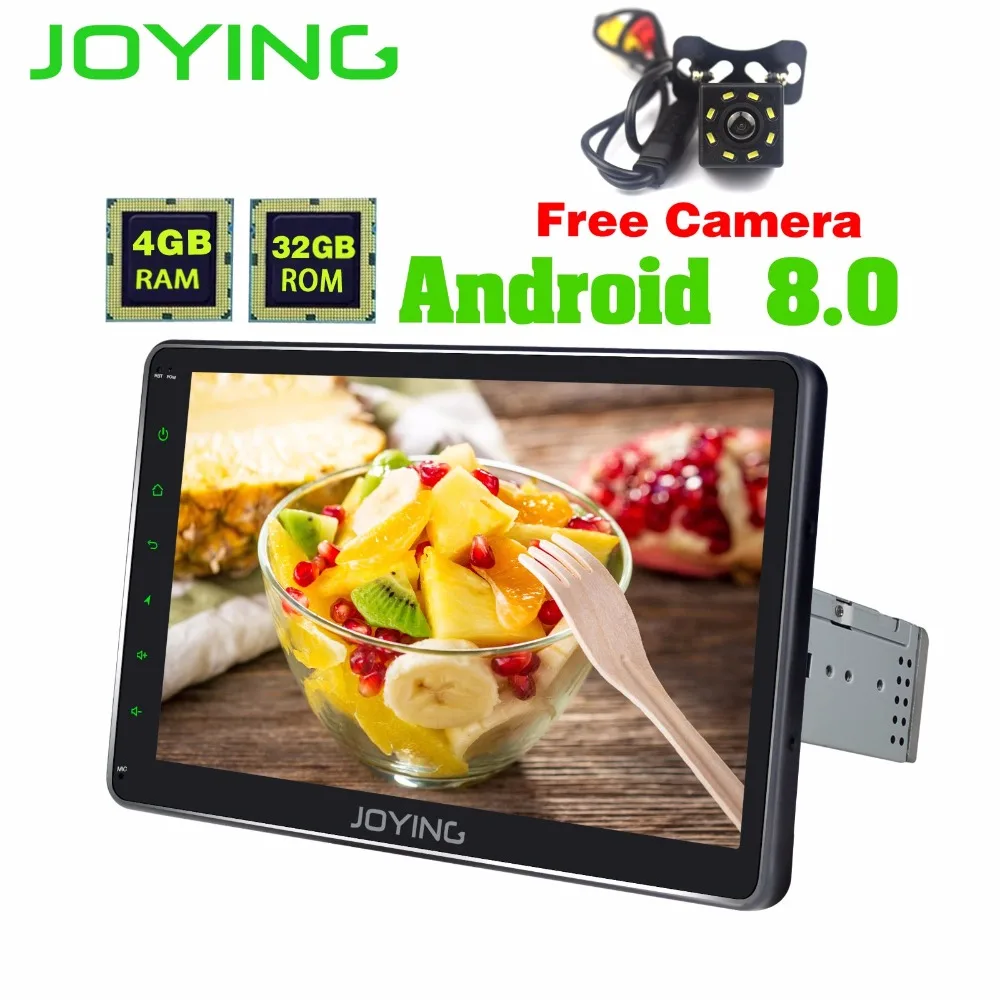 

4GB Auto Radio 1 Din Android 8.0 GPS Navigation Car Stereo 10" IPS screen Player Wifi Bluetooth USB Audio with rear view camera