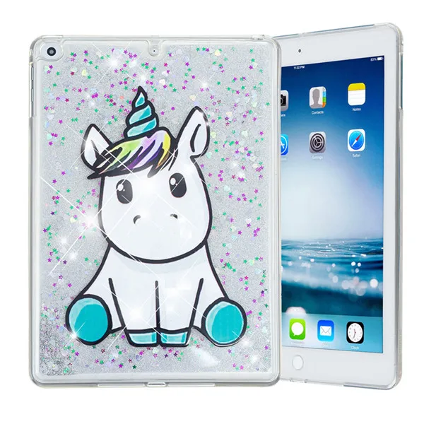 Wekays для Apple Ipad Air2 Ipad 6th Блестящий жидкий силиконовый чехол Fundas для Coque IPad Air 2 IPad 6 IPad6 9,7 дюймов чехол s - Цвет: D